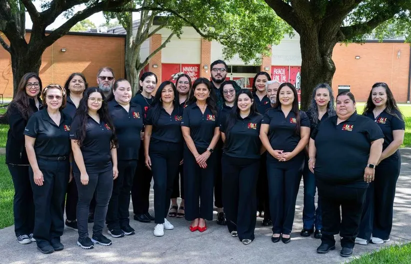 HEACC Officers: Daisy Aramburo, HEACC Co-Liaison Emily Gomez, HEACC Secretary Dr. Victoria Marron, HEACC Co-Liaison Melissa Valencia, HEACC President Dr. Rolando Valdez, HEACC Vice-President