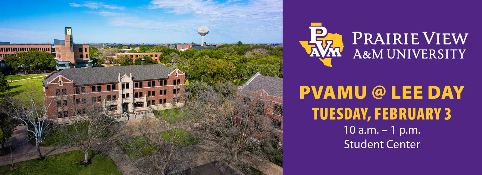 Tuesday, February 3, Lee Day PVAMU