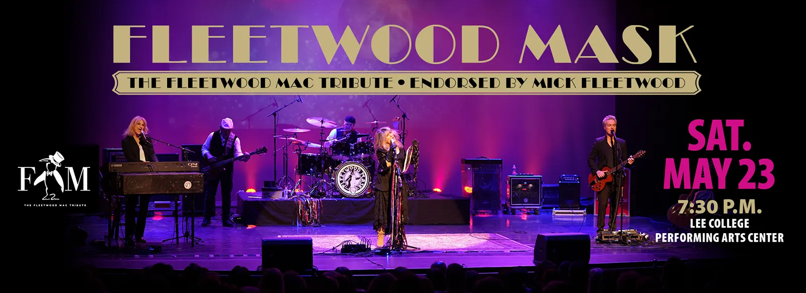 Fleetwood Mask: The Fleetwood Mac tribute endorsed by Mick Fleetwood. 7:30 p.m. Sat., May 23, Performing Arts Center