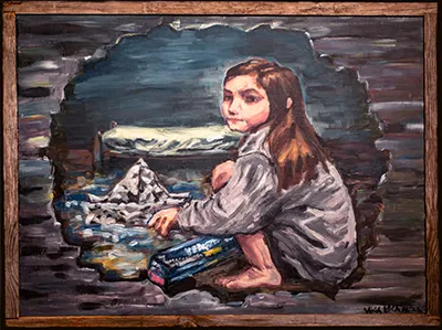 Layla Leah painting